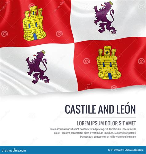 Spanish State Castile And Leon Flag Stock Illustration Illustration