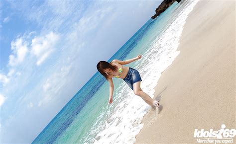 Cute Asian Teen Babe Chikaho Ito Stripping Off Her Clothes Outdoor CoedCherry