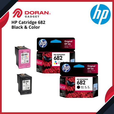 Jual HP 682 Cartridge Tinta Black HP 682 Tri Color Original Ink