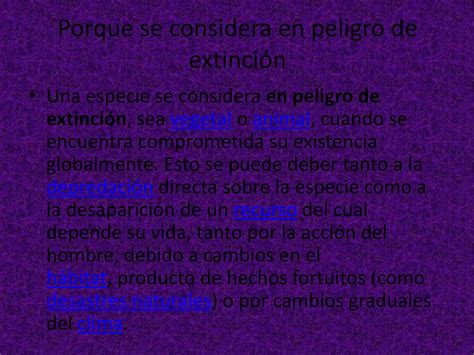 Animales en extinción PPT