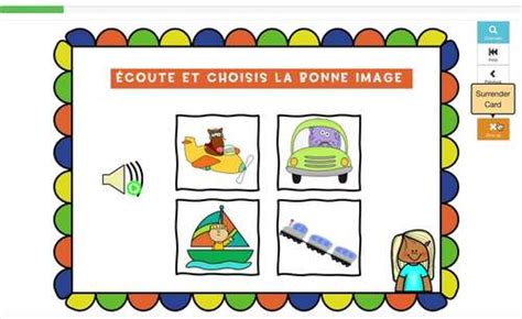 French Transportation Vocabulary Audio BOOM CARDS Les Moyens De