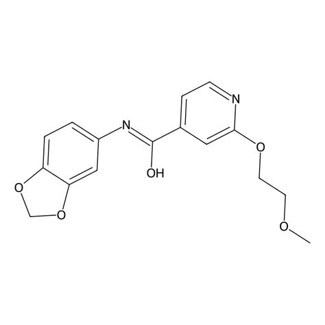 Buy N Benzo D Dioxol Yl Methoxyethoxy Isonicotinamide