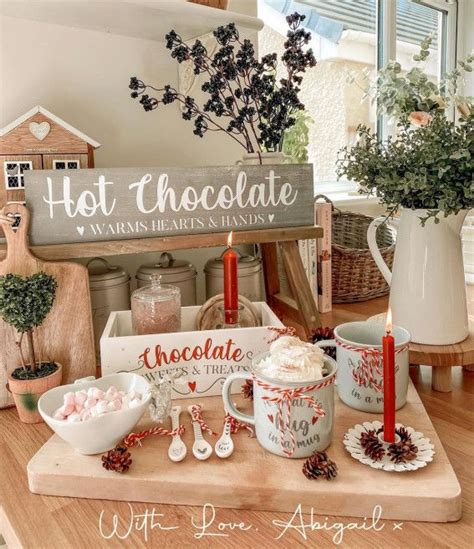 Cute Ways To Decorate Hot Chocolate Station Christmas Hot Chocolate