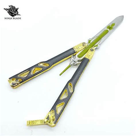 Apex Legends Octane Balisong Heirloom Butterfly Knife Unsharpened Metal