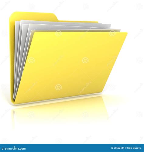 Computer Folder Icon Stock Illustration Illustration Of Office 56552444