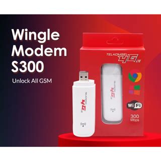 Jual Modem USB WiFi Modem 4G LTE Telkomsel 300 Mbps Unlock All