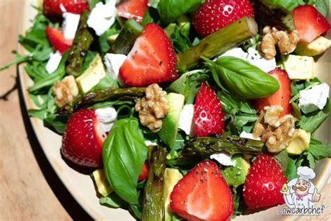 Salade Met Aardbeien En Geitenkaas Lowcarbchef Nl