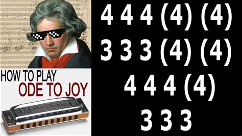 This Is An Easy Classic Ode To Joy Harmonica C Diatonic ArmÓnica