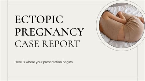 Ectopic Pregnancy Case Report Presentation