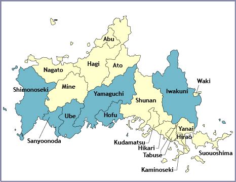 Regions & Cities: Yamaguchi Prefecture