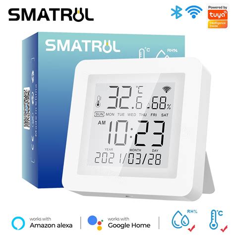 Smatrul Tuya Wifi Smart Temperature And Humidity Sensor Indoor