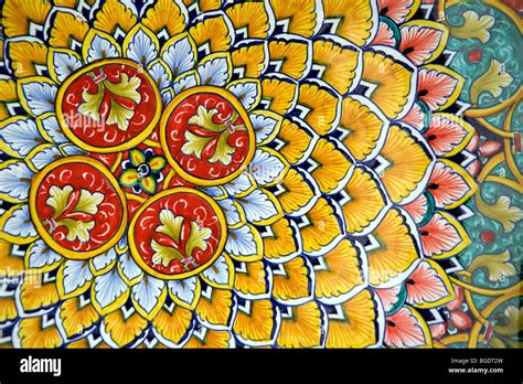 Europe Italy Campania Amalfi Coast Painted Plates Ceramics Bazaar