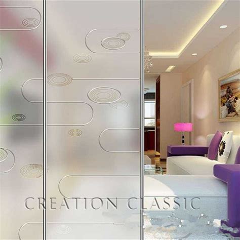 4 12mm Acid Etched Pattern Glass And Frosted Art Glass China Window