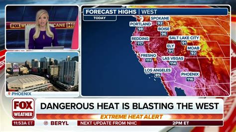 Dangerous Record Breaking Heat Blankets The West Latest Weather Clips