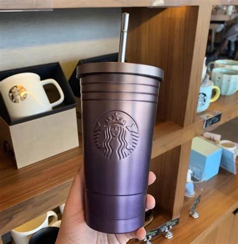 Vaso Termo Acero Starbucks Incluye Popote Y Caja