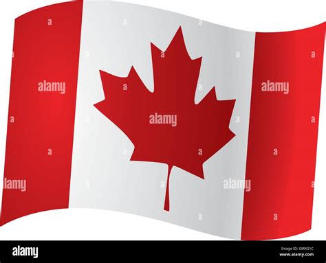 Canadian Flag Pole Stock Vector Images Alamy