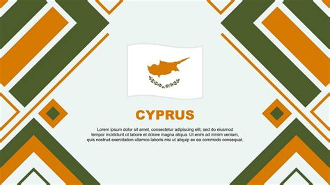 Cyprus Flag Abstract Background Design Template Cyprus Independence