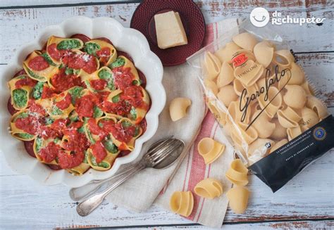 Lumaconi Rellenos Con Espinacas Y Ricota De Rechupete