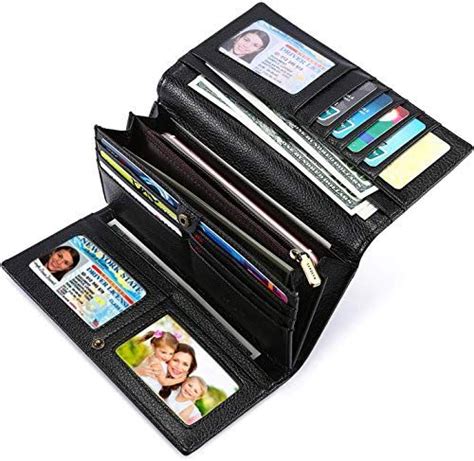 The Perfect Women Wallet Rfid Blocking Trifold Leather Long Checkbook