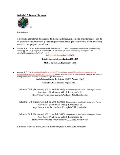 Actividad Foro De Trabajo Actividad Foro De Discusi N