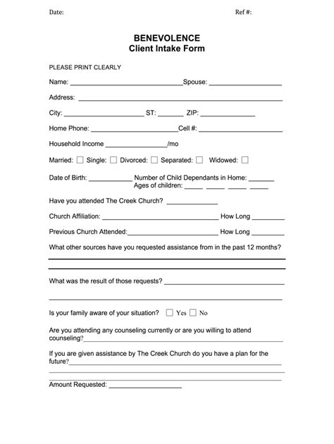 Fillable Online Creek Benevolence Request Form 2 Docx Fax Email Print