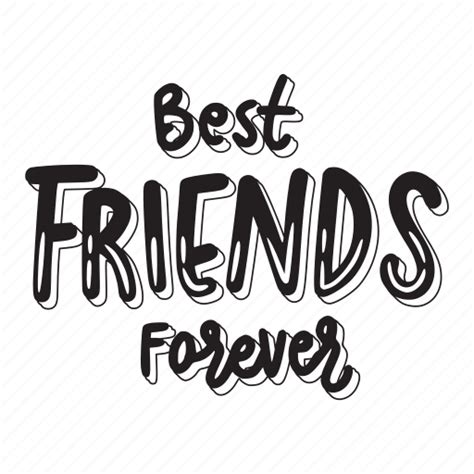 Best Friends Forever Friendship Besties Bff Friends Lettering