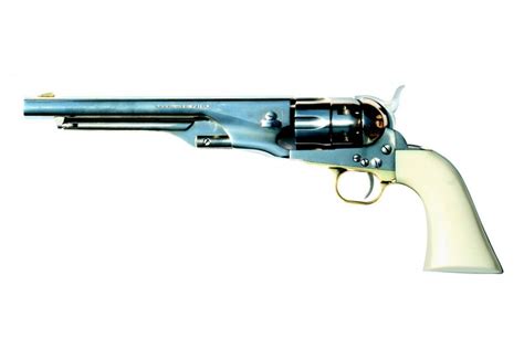 Révolver poudre noire Pietta 1860 Colt Army acier blanc cros