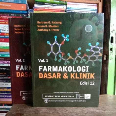 Jual Farmakologi Dasar Dan Klinik Katzung Edisi Volume Dan