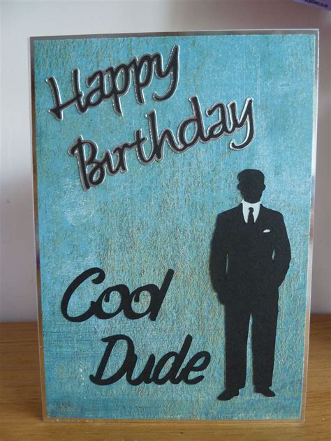 Male Birthday Card Made Using Cricut Suburbia And Opposites Attract