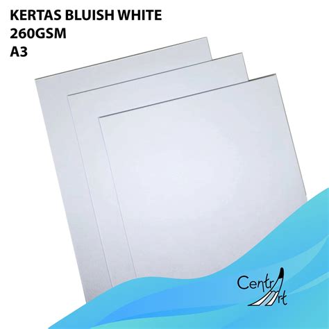 Jual KERTAS BLUISH WHITE 260gsm A3 5lbr Shopee Indonesia