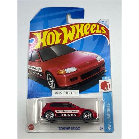 Jual Hot Wheels Honda Civic Eg Merah Jdm Shopee Indonesia