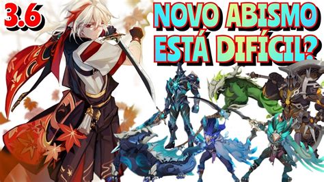 Genshin impact Novo Abismo Espiral da 3 6 Esta difícil YouTube