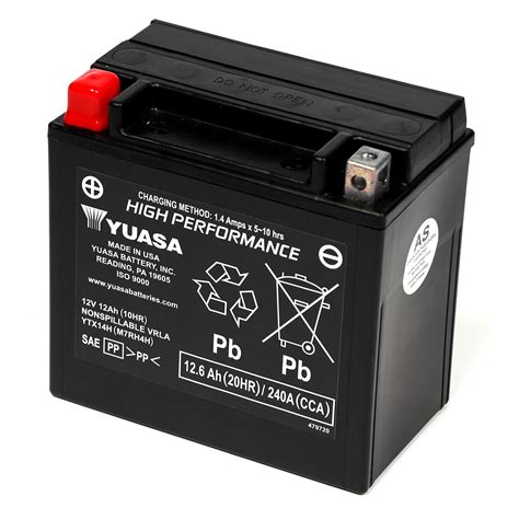 Ytx H Wc V Yuasa High Performance Mf Vrla Bat Bbl Batteries