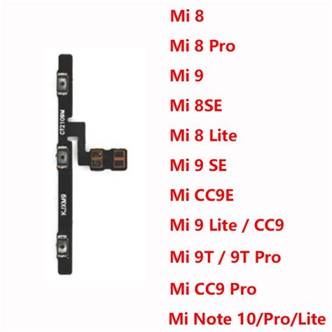 Bot N De Encendido Y Apagado Tecla Lateral De Volumen Cable Flexible Para Xiaomi Mi 8