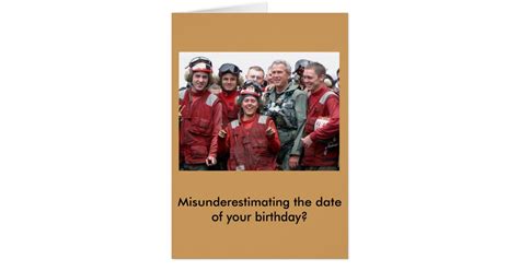 George Bush Belated Birthday Card Zazzle