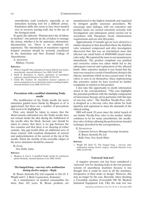 (PDF) 'Universal' leak test?