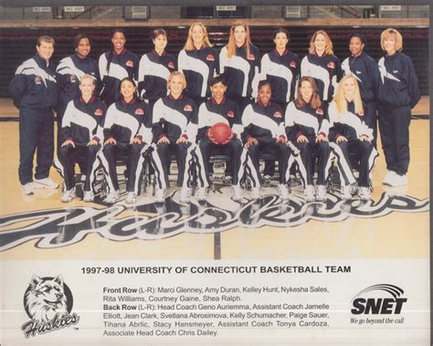 Uconn Women S Basketball Team Picture Schedule Card