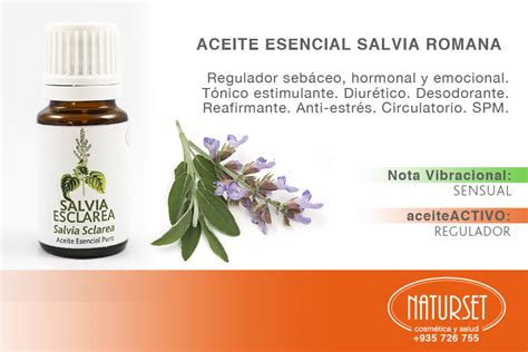 SALVIA Aceites Esenciales PUROS Naturset Cosmética y Salud