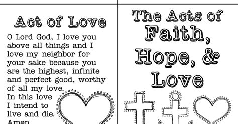 Acts Of Faith Hope And Love Mini Bookpdf You And I I Love You