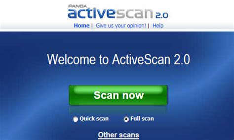 Detect Malware On Your Pc Using Panda Activescan