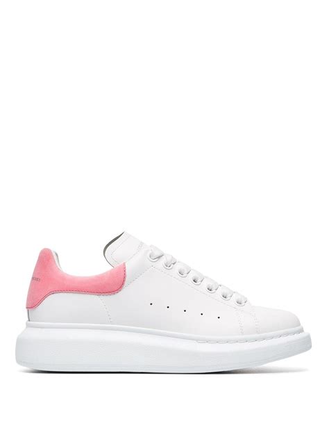 Trainers Alexander Mcqueen Oversized Pink Back White Sneakers 462214whgp79374