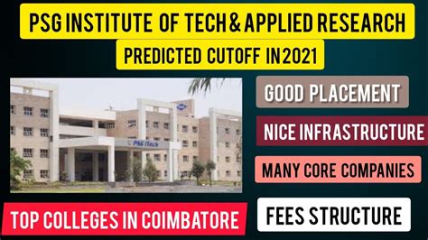 Psg Institute Of Technology Coimbatore Cutoff Predicted In