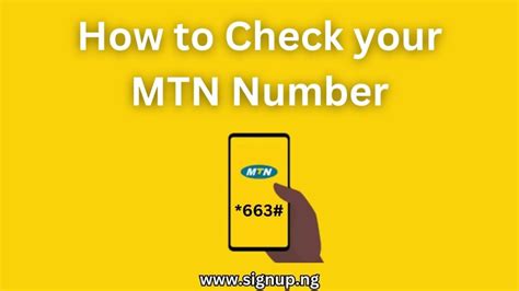 How To Check MTN Number 4 Easy Methods Signup Ng