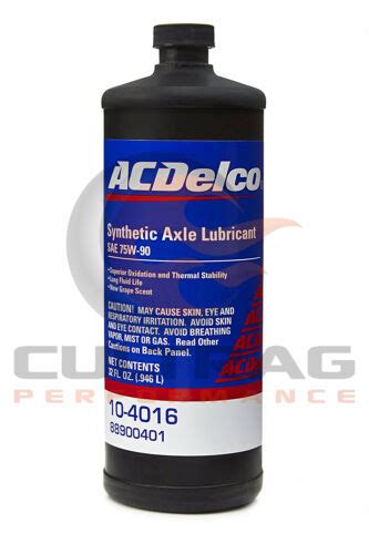 Genuine Gm Acdelco 75w 90 Synthetic Axle Gear Oil 32oz Quart 88900401