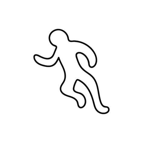 Crime Scene Body Outline Clipart