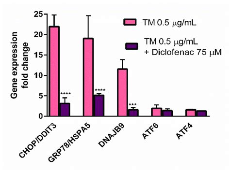 Effect Of Diclofenac On Gene Expression Of Tunicamycin Treated