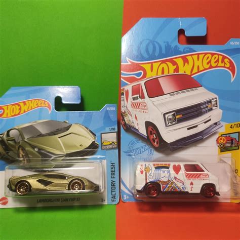 Hot Wheels Treasure Hunt Custom 77 Dodge Van и Lamborghini Sian Fkp 73 350 грн Іграшки