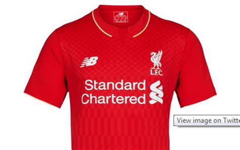 In Pictures Liverpool Unveil New Home Kit For The 2015 16 Season London Evening Standard