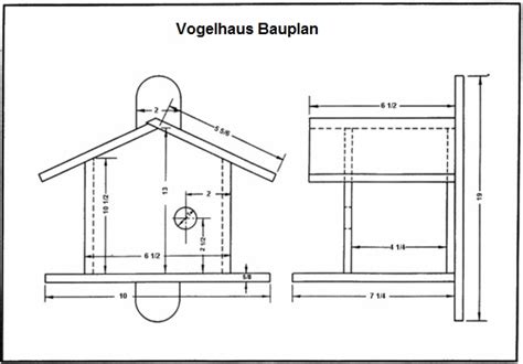 Vogelhaus Selber Bauen Anleitung Und Bauplan