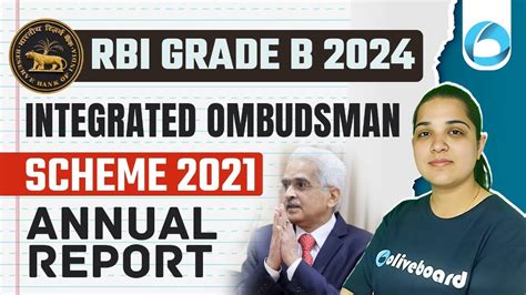 Rbi Integrated Ombudsman Scheme 2021 2021 Annual Report Rbi Grade